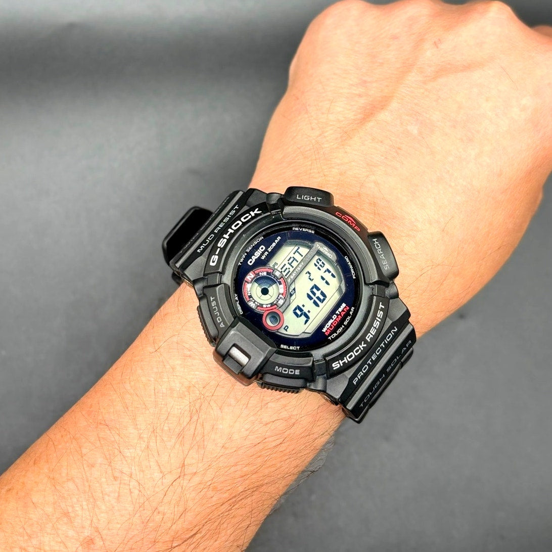 Casio G-Shock Mudman G9300-1 Tough Solar Twin Sensor Digital Men's Watch
