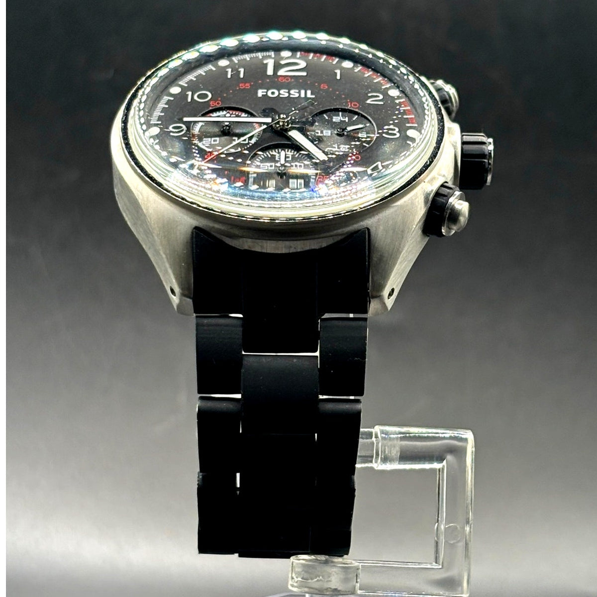 Fossil Flight CH2697 Chronograph Black Dial 46mm Men’s Watch