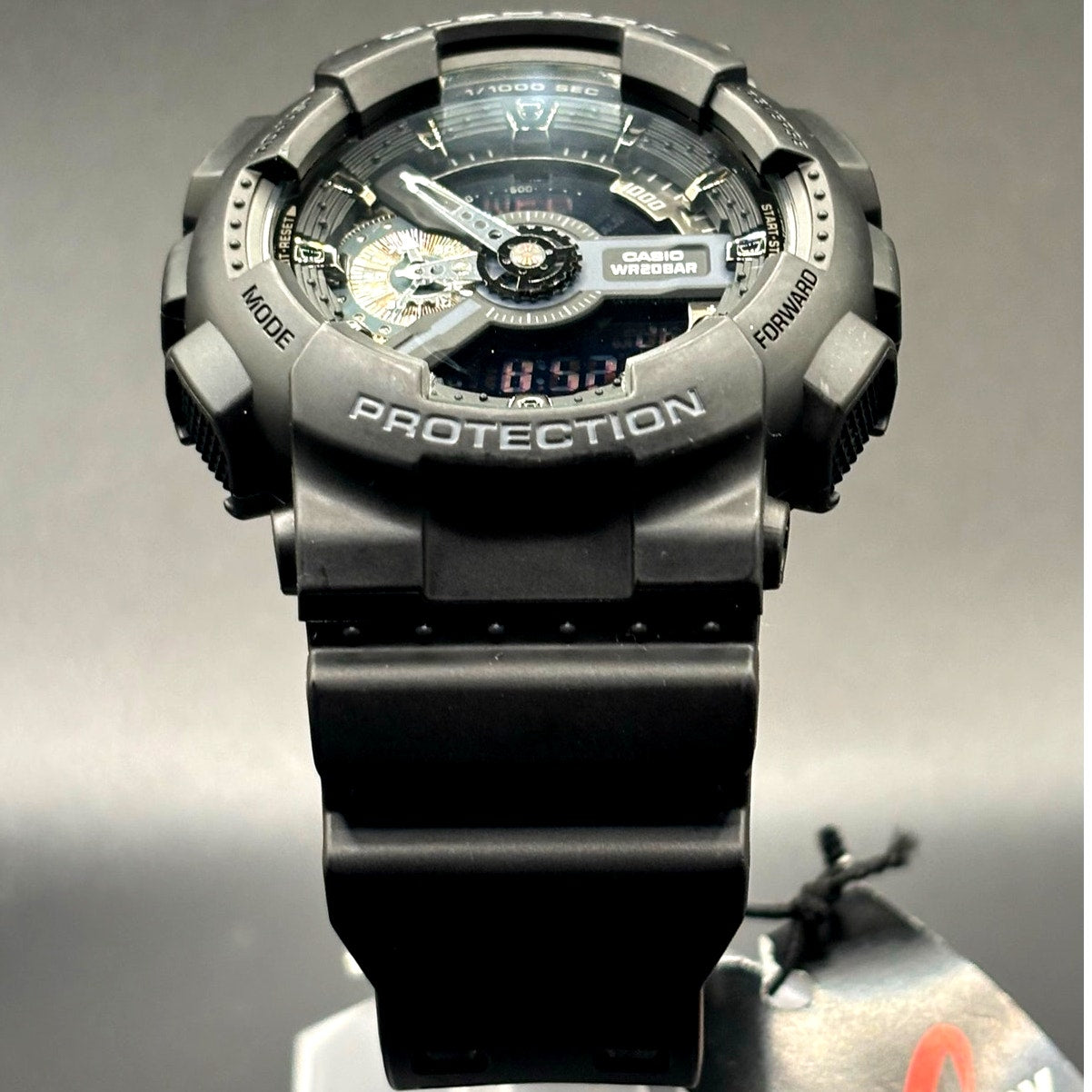 Casio G-Shock GA110-1B Men's Analog Digital Black Resin 200M Rugged Watch NIBWT