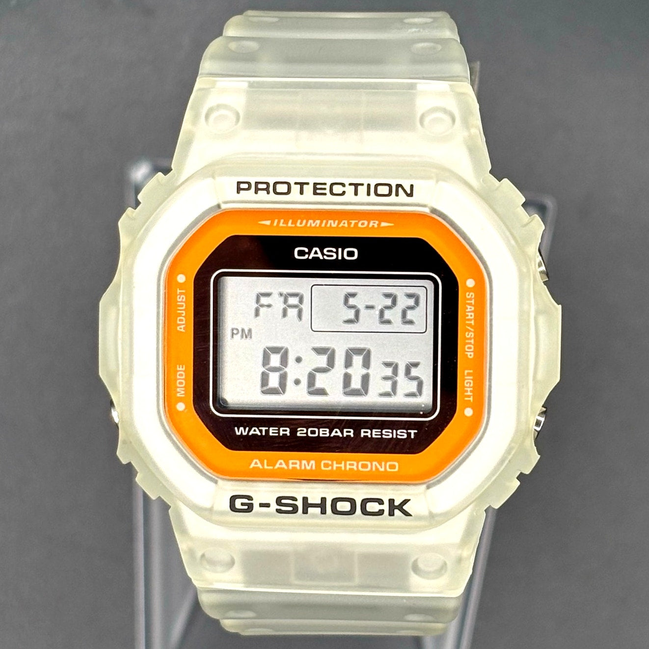 Casio G-Shock DW-5600LS-7 Color Skeleton Series Digital Translucent Watch NIB