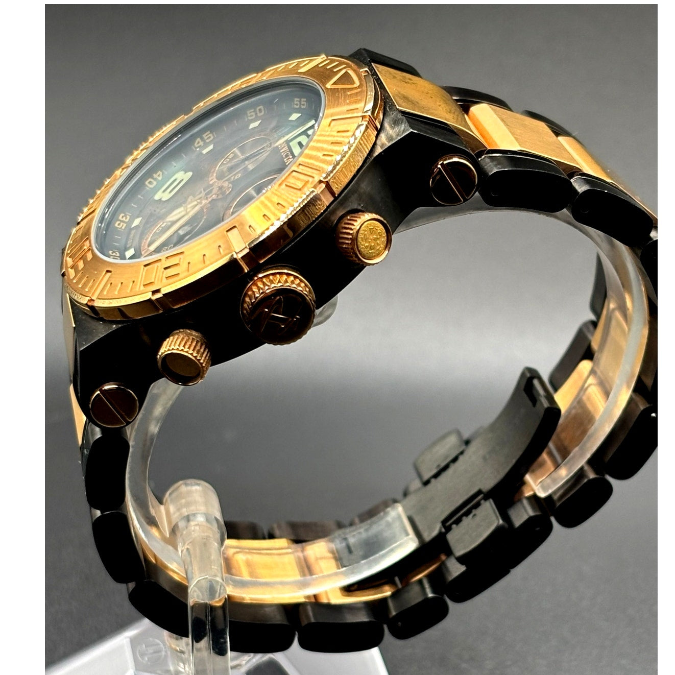 Invicta Reserve 6763 Swiss Made Chronograph 18K Rose Gold Plated Men's Watch