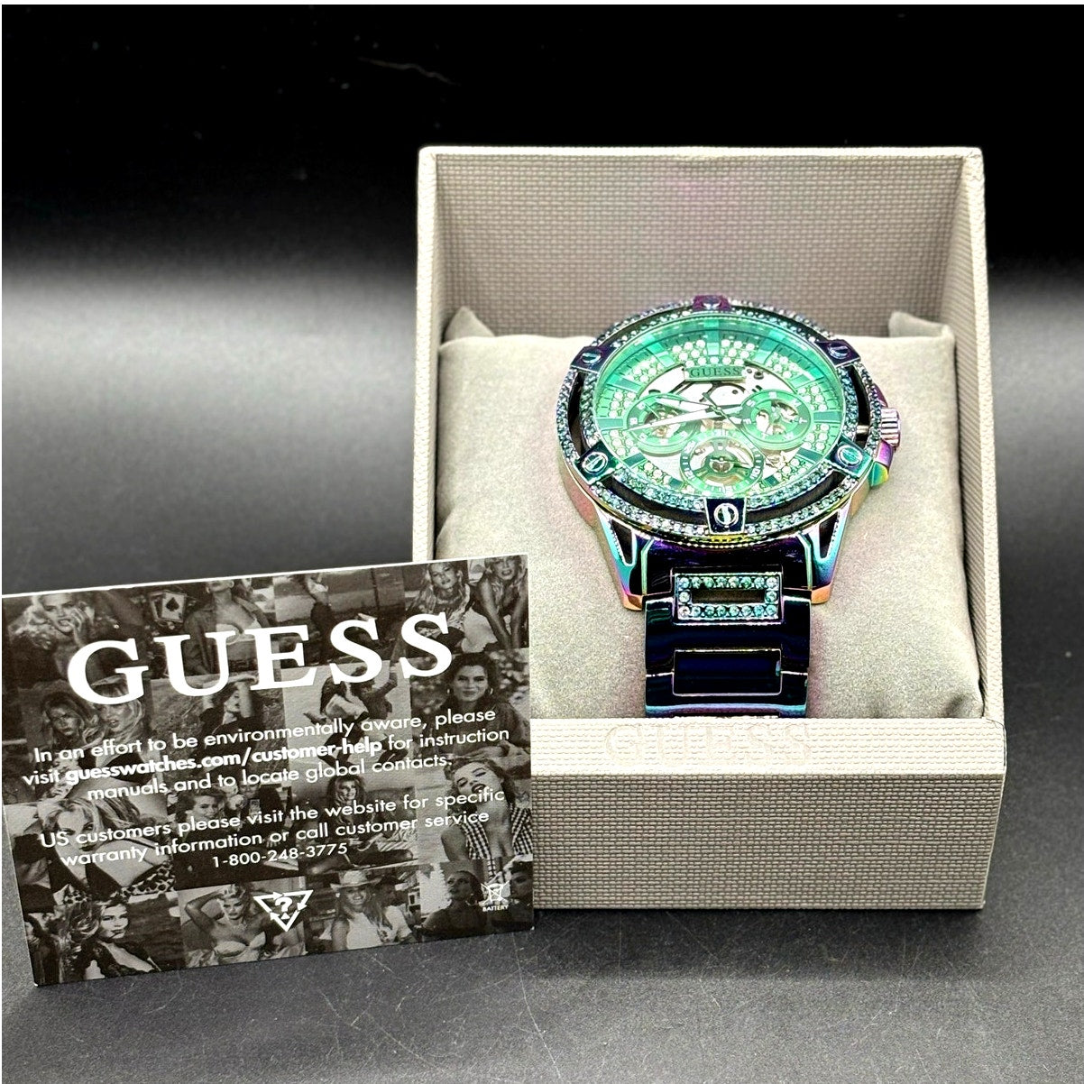 GUESS GW0497G3 Men's Iridescent Multifunction 48mm Watch