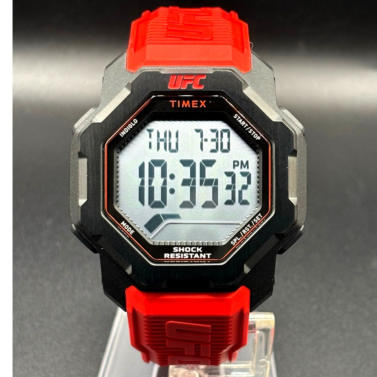 Timex UFC Knockout TW2V88200JR Red Digital 48mm Watch NIB