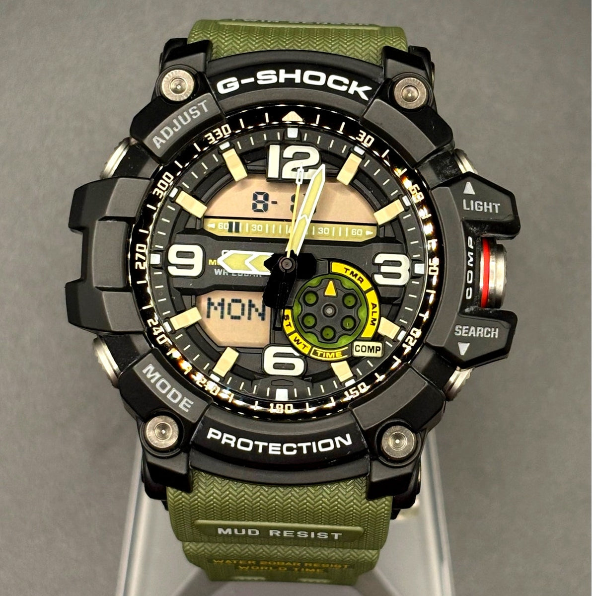 Casio G-Shock Mudmaster GG-1000-1A3 Twin Sensor Green Men’s Watch 200M