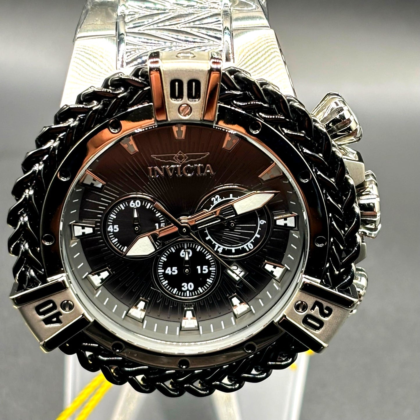 Invicta Bolt Herc 48160 Chronograph 54mm Black Stainless Steel Men’s Watch NIBWT