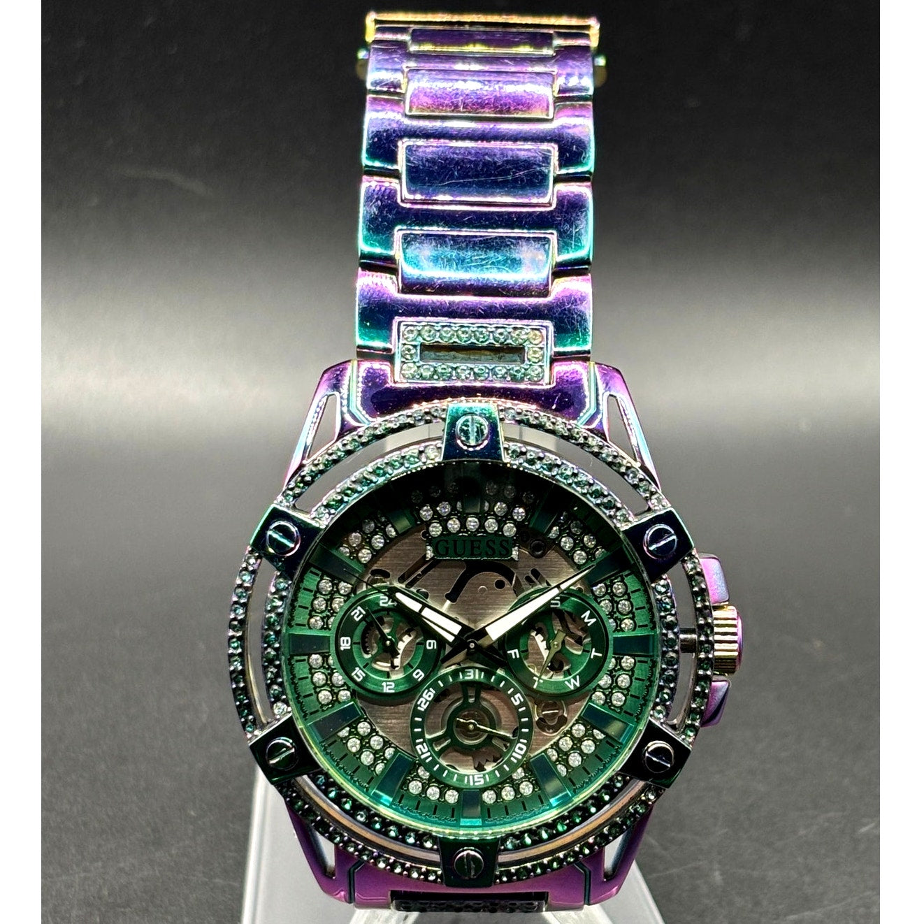 GUESS GW0497G3 Men's Iridescent Multifunction 48mm Watch
