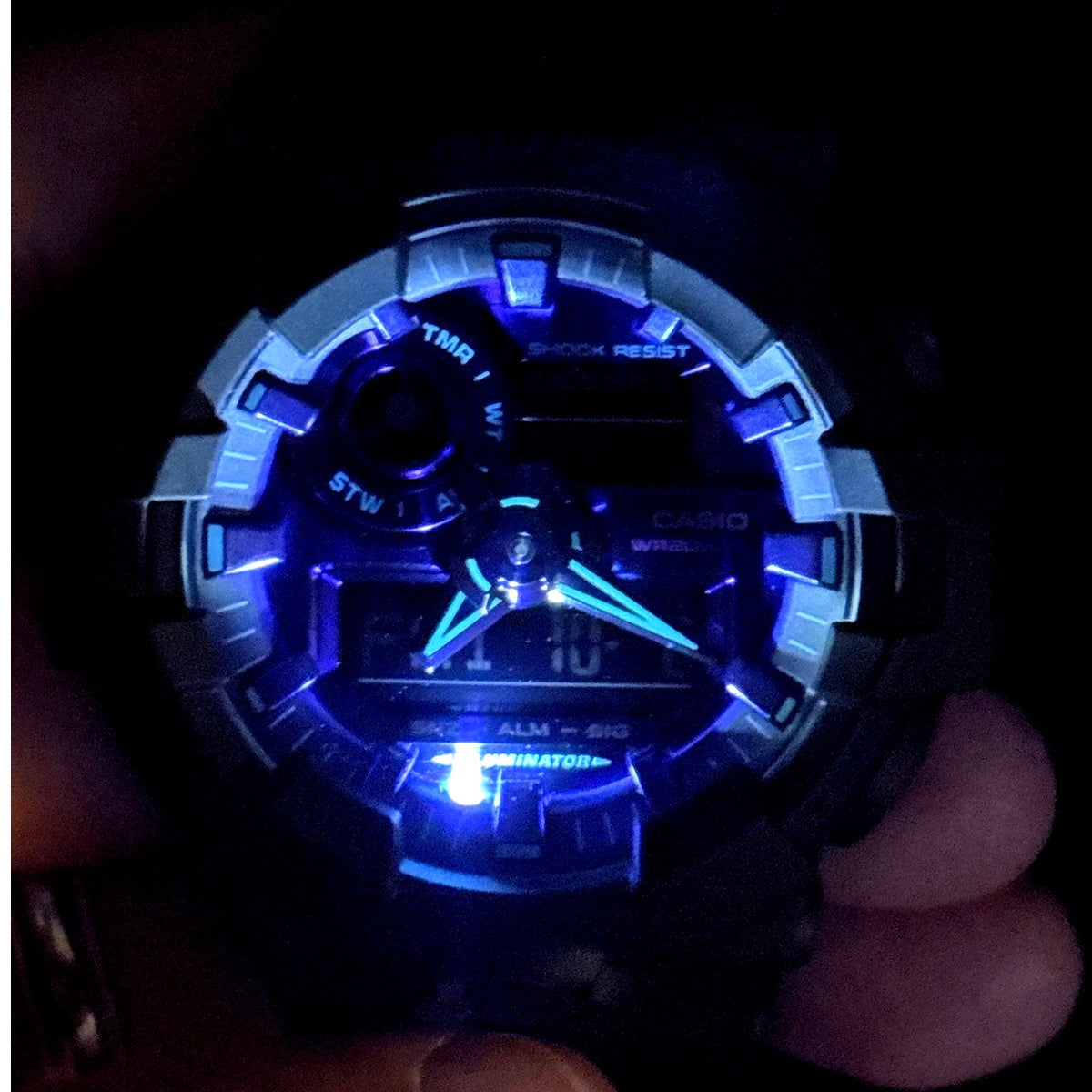 Casio G-Shock GA700VB-1A Virtual Blue Analog Digital Men’s Watch