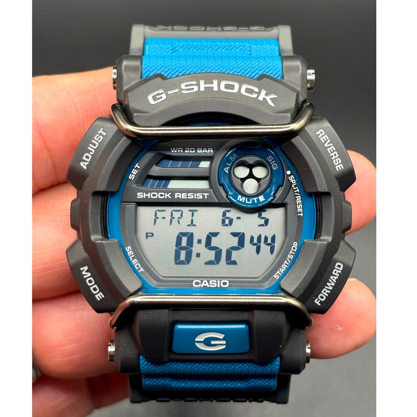 Casio G-Shock GD-400-2 Blue Gray Digital World Time Men's Watch Discontinued
