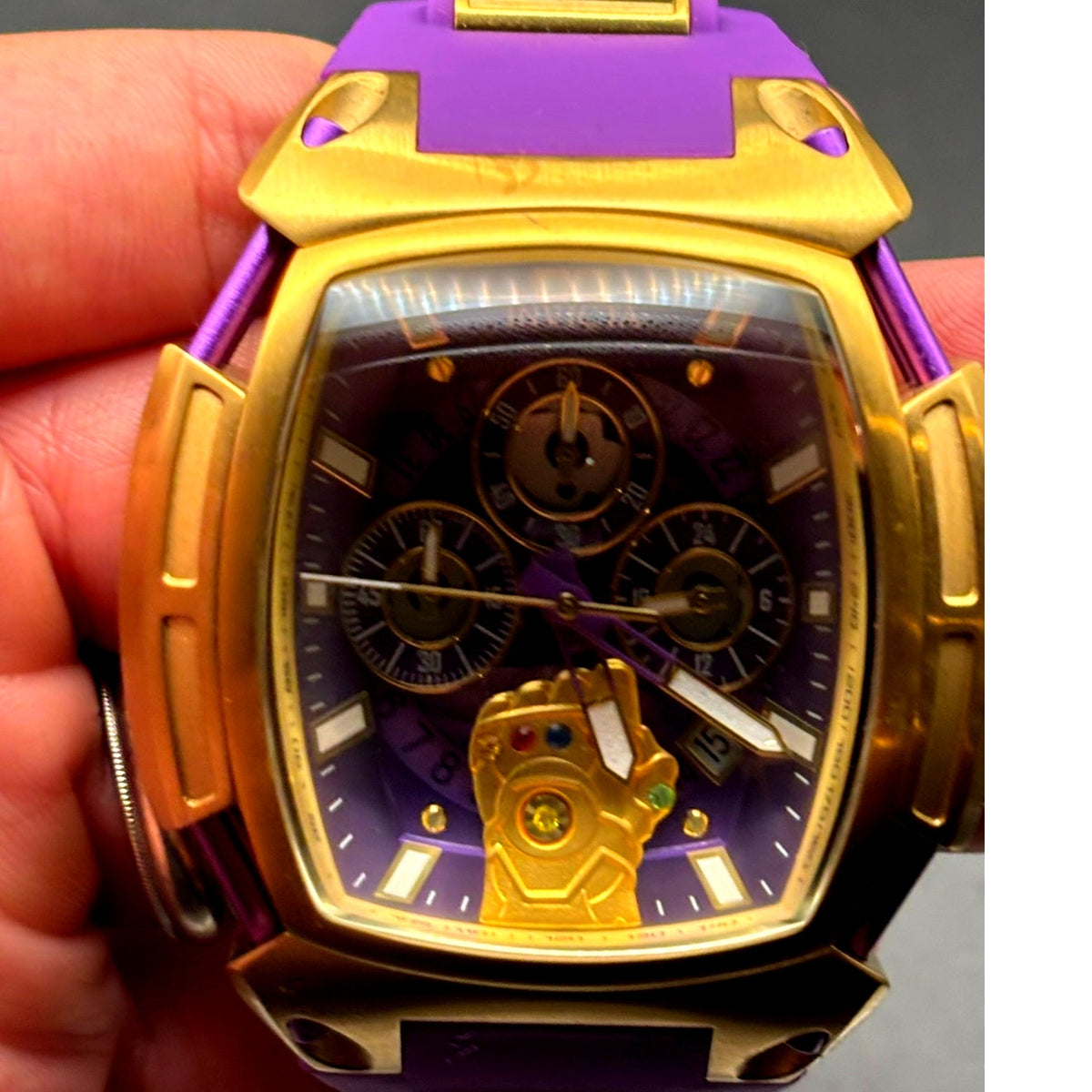 Invicta Marvel Thanos 37390 Limited Edition 53mm Chronograph Watch 225/4000