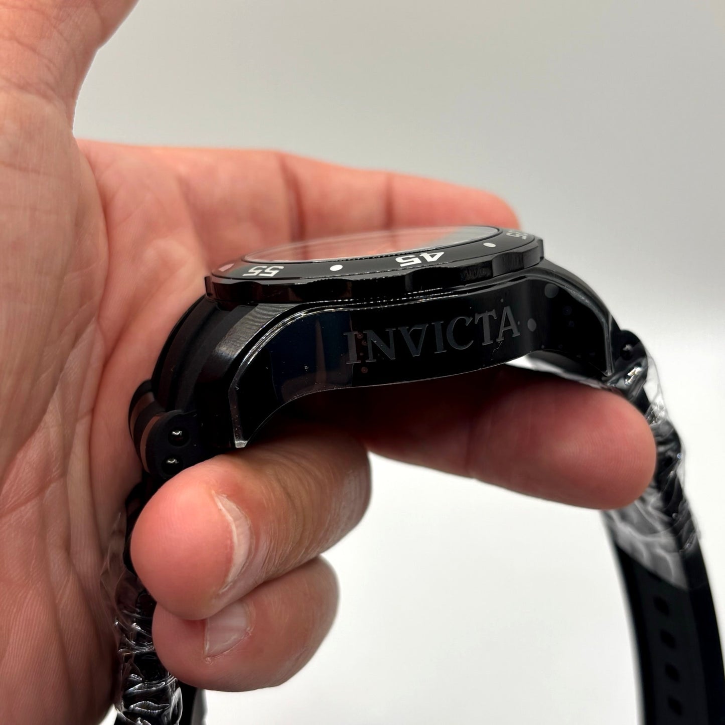 Invicta Pro Diver Scuba 37231 Mens 48mm Chronograph Black Quartz 100m NIBWT