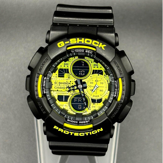 Casio G-Shock GA140DC-1A Analog Digital Black Vivid Yellow Men's Watch
