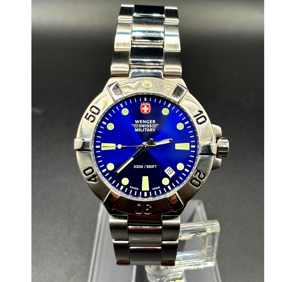 Wenger Swiss Military 79178 SeaForce Blue Dial 41mm Swiss Dive 200M Discontinued