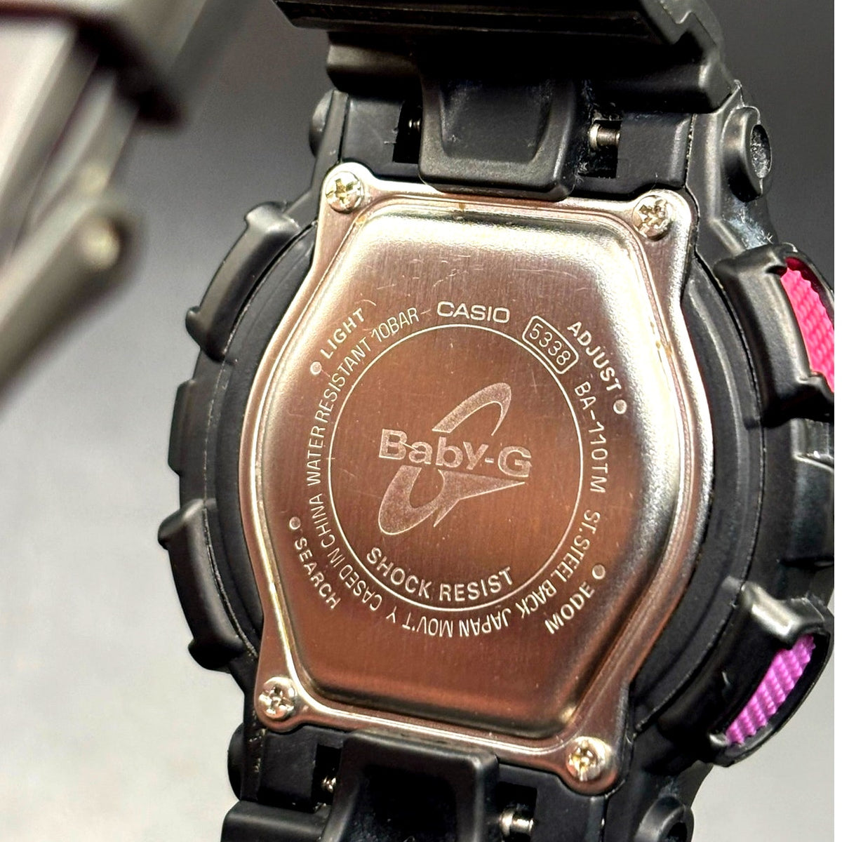 Casio Baby-G BA-110TM-1A Decora Style Analog Digital Black Purple Women’s Watch