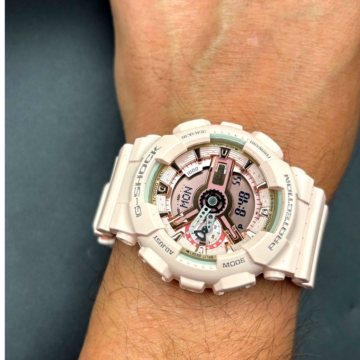 Casio G-Shock GMA-S110MP-4A1 Pink Analog Digital Women’s Watch NIBWT