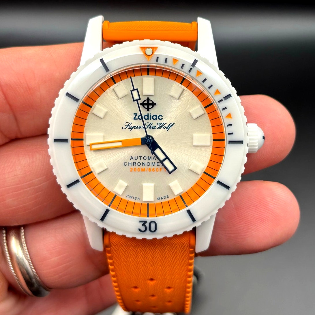 Zodiac Super Sea Wolf ZO9591 Men’s Automatic COSC Diver Watch NIBWT