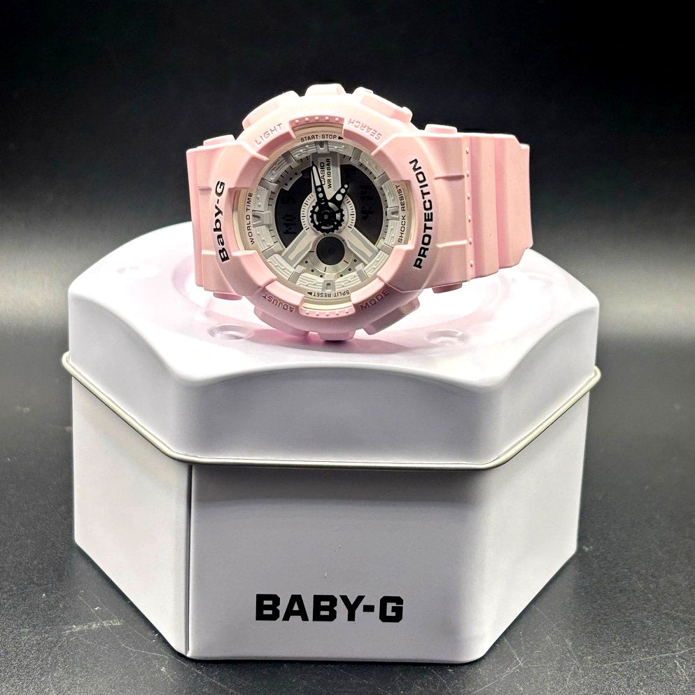 Casio Baby-G BA-110BE-4A Beach Color Pink Analog Digital Women’s Watch 100M