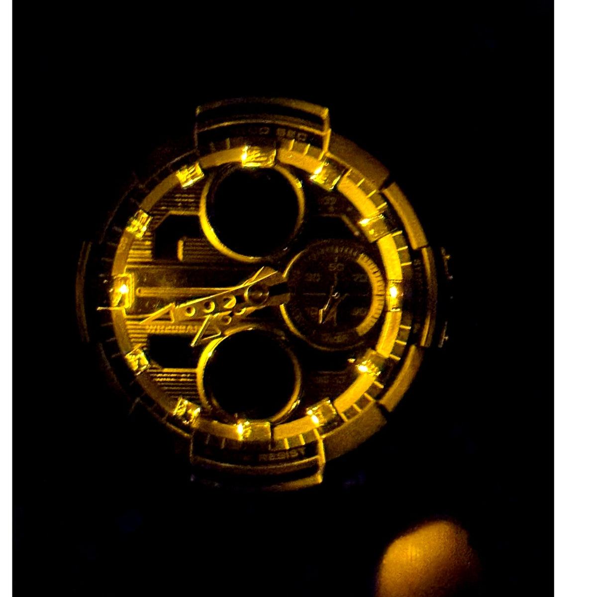 Casio G-Shock GMA-S140M-1A Black Gold Analog Digital 200M Women's Watch NIB