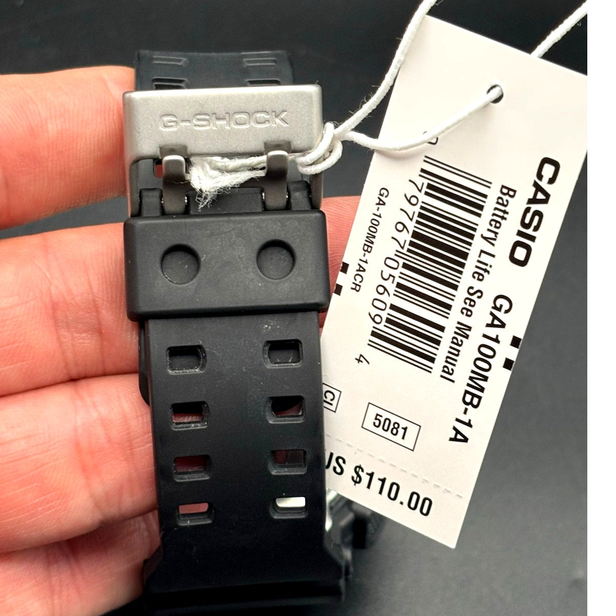 Casio GShock GA100MB-1A Mens Black Analog Digital Shock Magnetic Resistant NIBWT