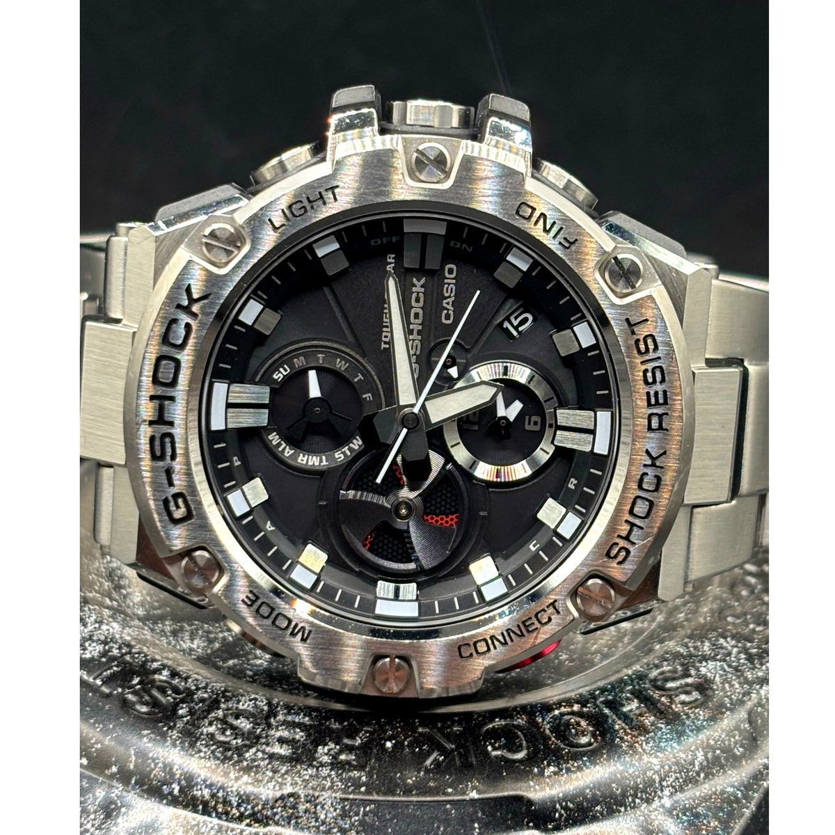 Casio G-Shock G-Steel GST-B100D-1A Tough Solar Bluetooth 200M Steel 53mm Watch