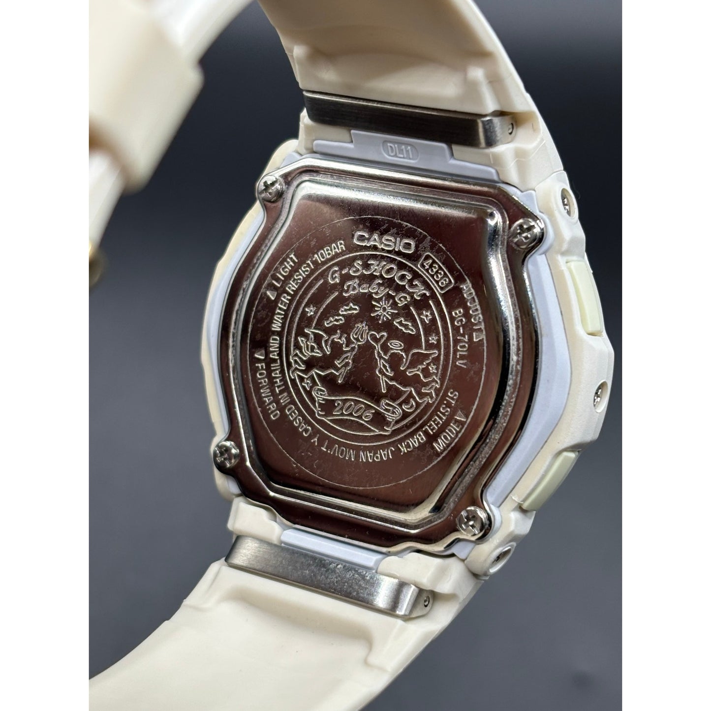 Casio Baby-G BG-70LV-7E LOV-06 Beige Gold Ana-Digi Display Watch Vintage