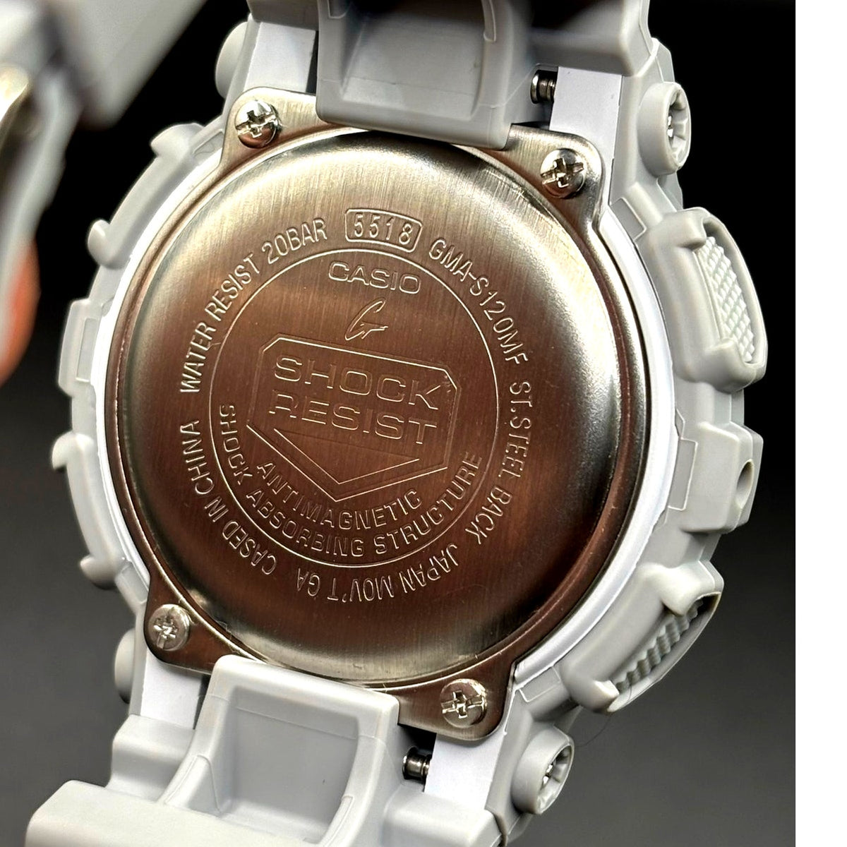 Casio G-Shock GMA-S120MF-8A Matte Gray Metallic Rose Gold Dial Women's Watch
