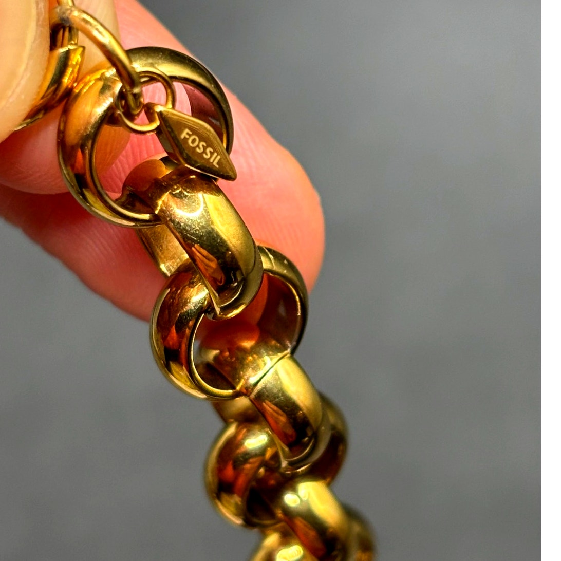Fossil Women’s Archival Bold Links Chain Necklace JOF01105710 NIBWT