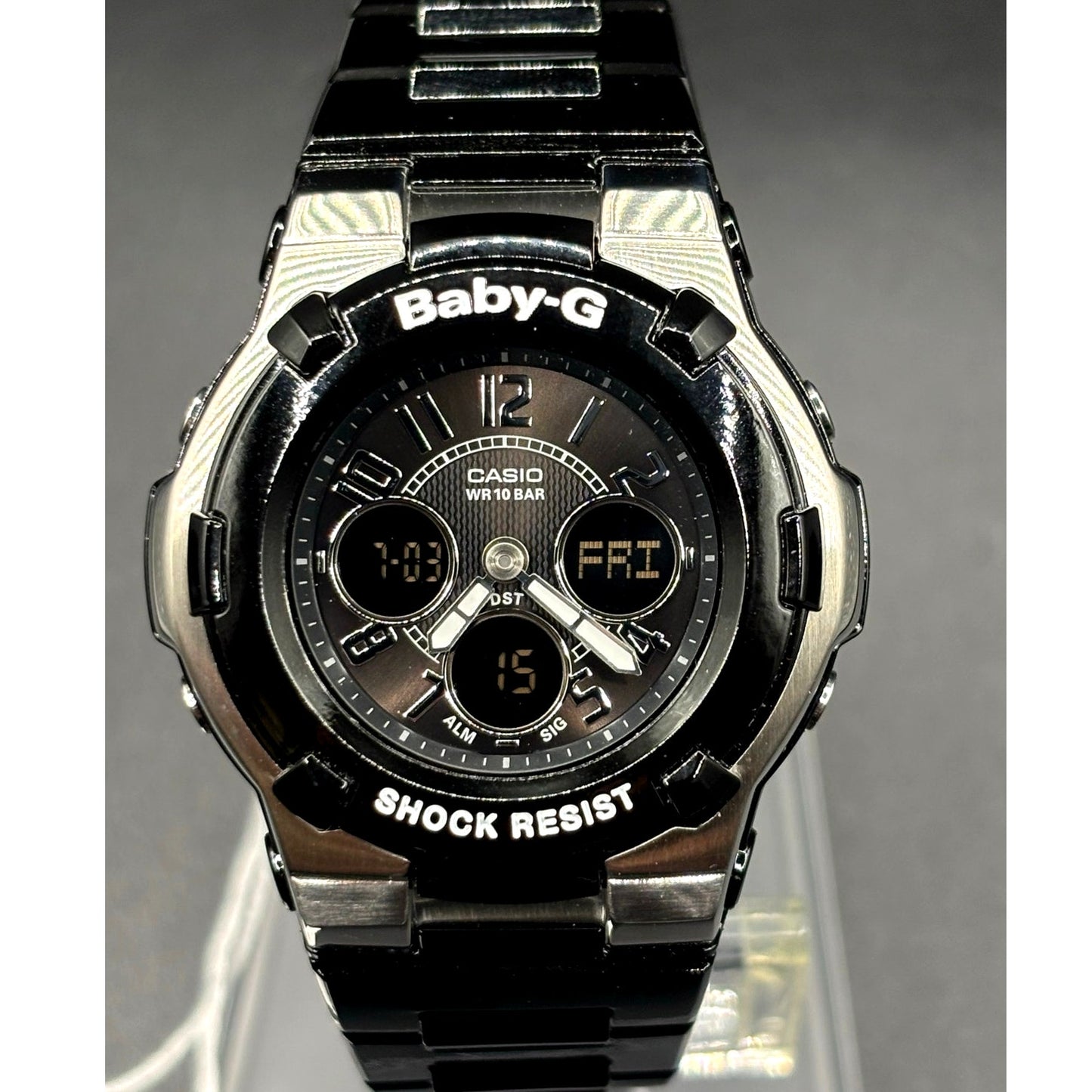 Casio Baby-G BGA110-1B2 Analog Digital Black Women’s Watch Discontinued