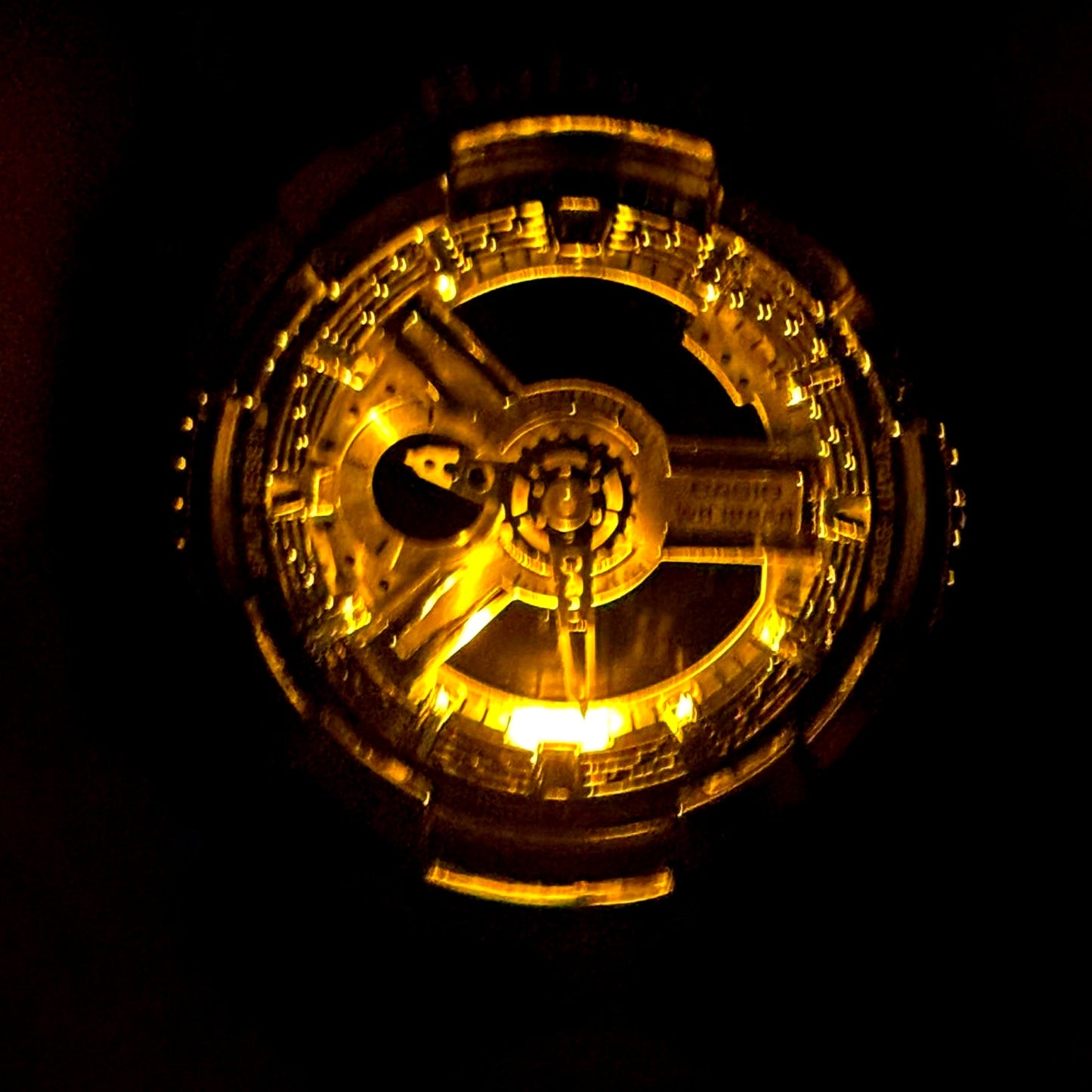 Casio Baby-G BA110-1A Black Metallic Gold Analog Digital Women's Watch NIB