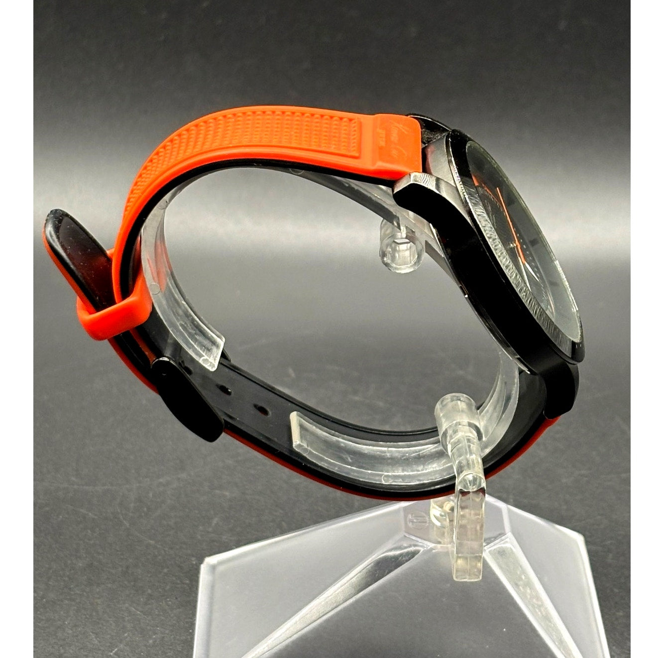 Kenneth Cole New York Transparency Dial Orange Silicone 45mm Men’s Watch