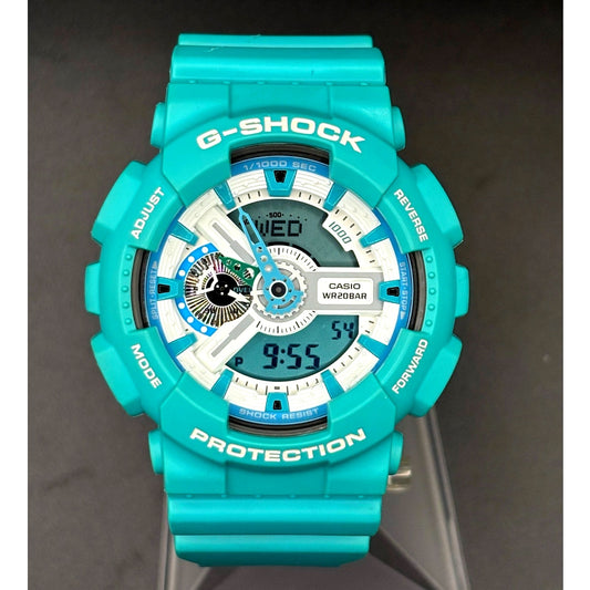 Casio G-Shock GA-110SN-3A Breezy Colors Turquoise Analog Digital Watch