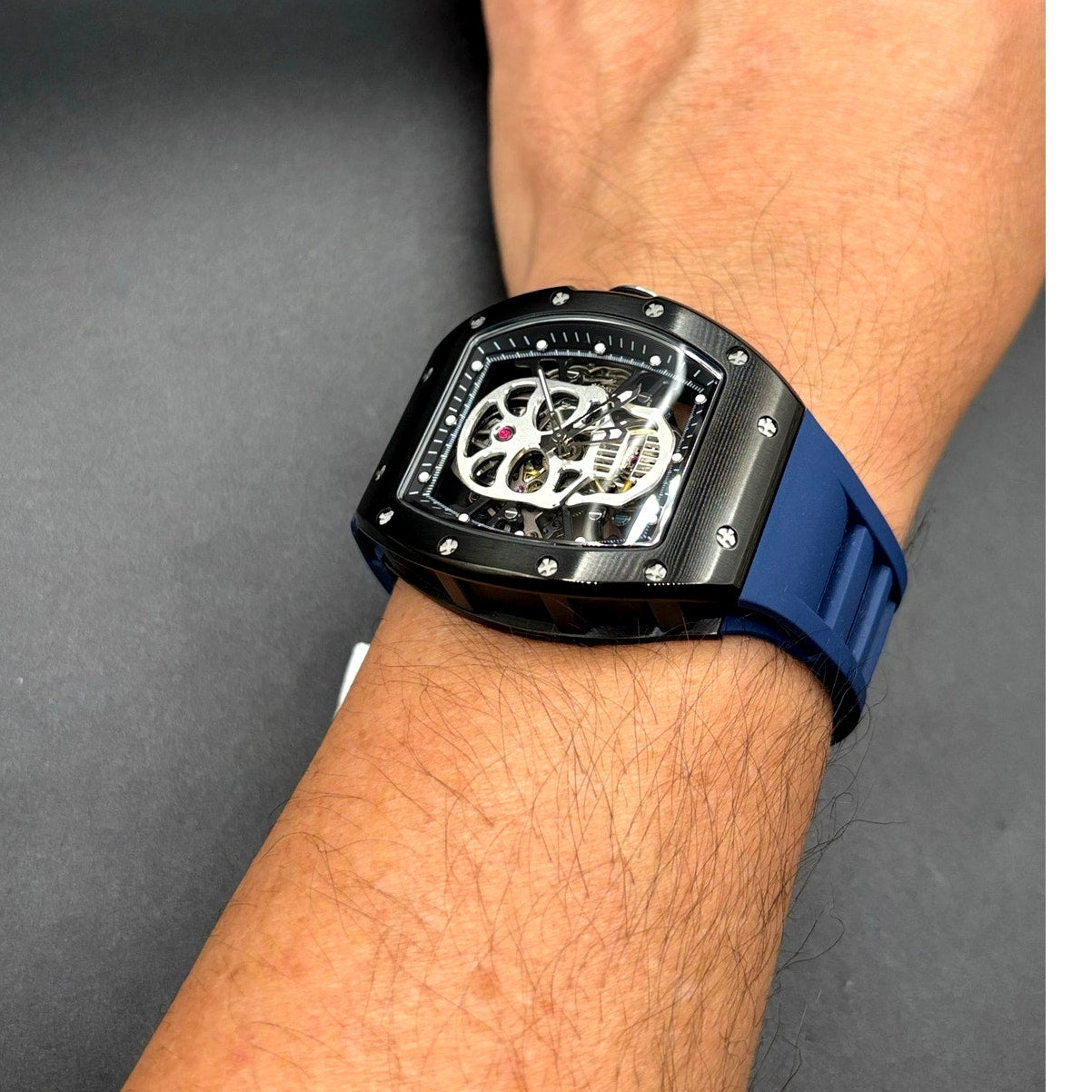 Invicta S1 Rally Crestpath 49023 Automatic Skeleton Dial Mens Watch 41mm Blue