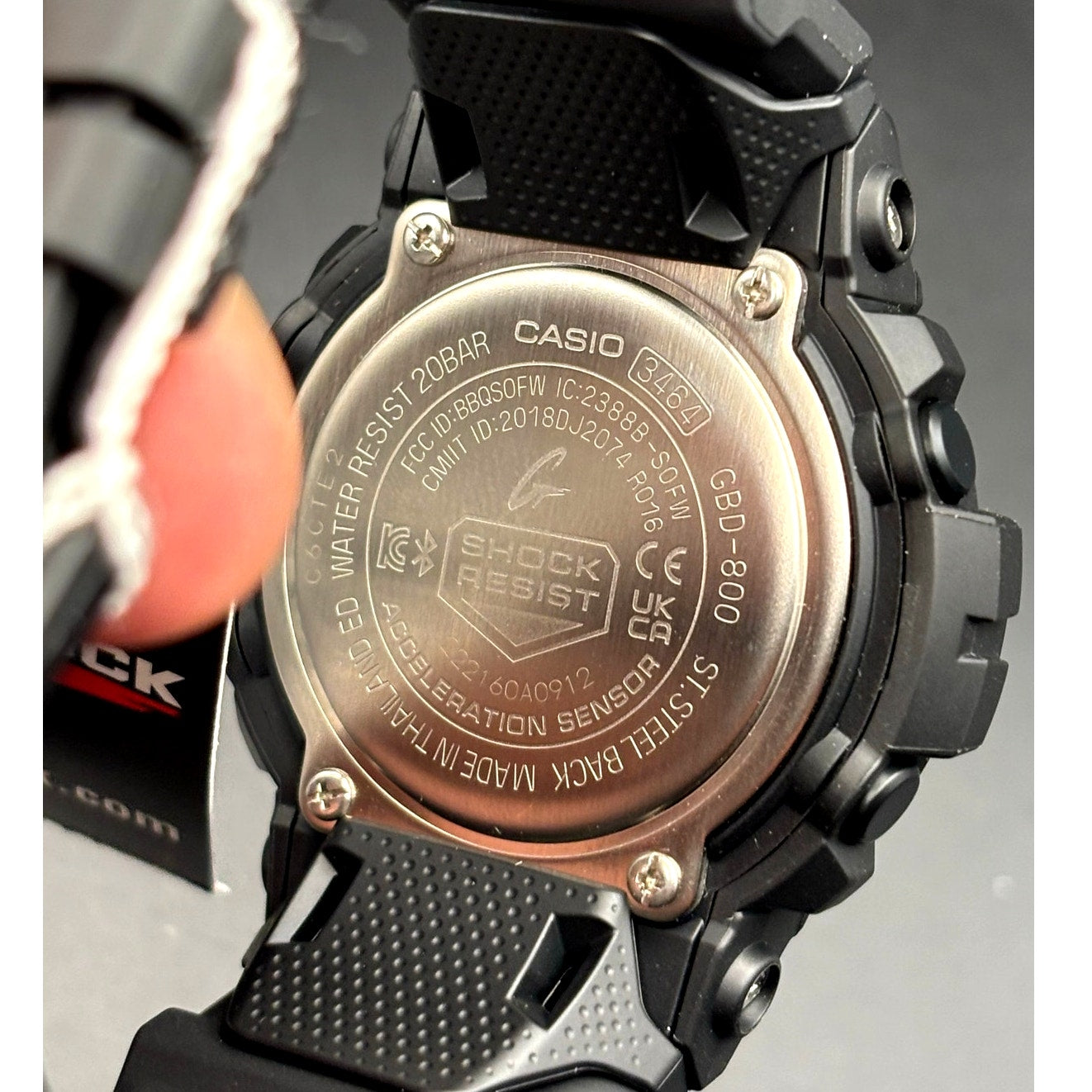 Casio G-Shock Move GBD800-1B Bluetooth Step Tracker World Time Men's Watch NIBWT