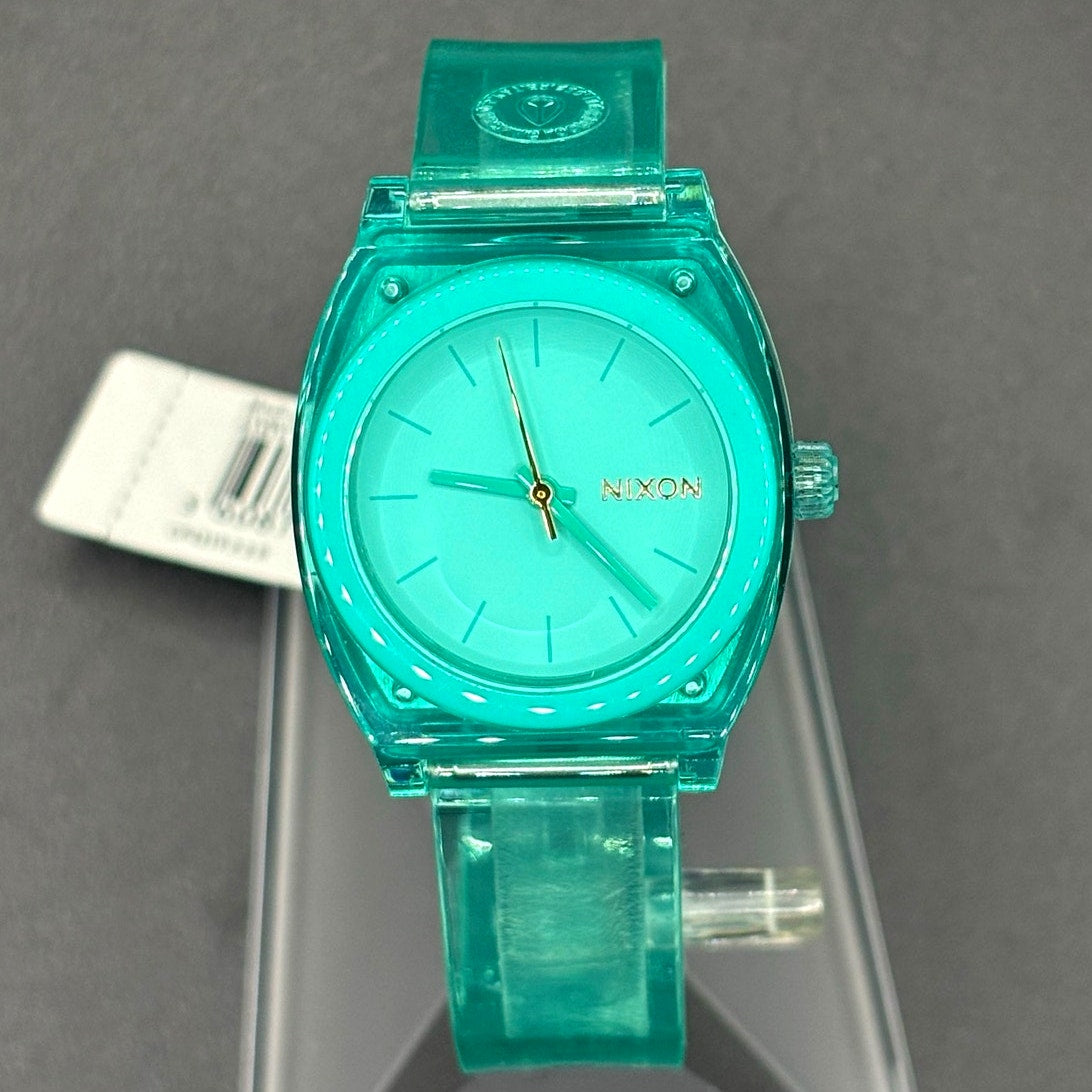 Nixon Medium Time Teller P A1215-309 Turquoise 31mm Watch NIBWT