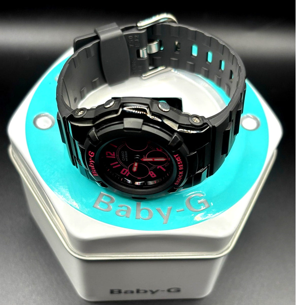 Casio Baby-G BGA-117-1B1 Black Pink Ana-Digi Women's Watch