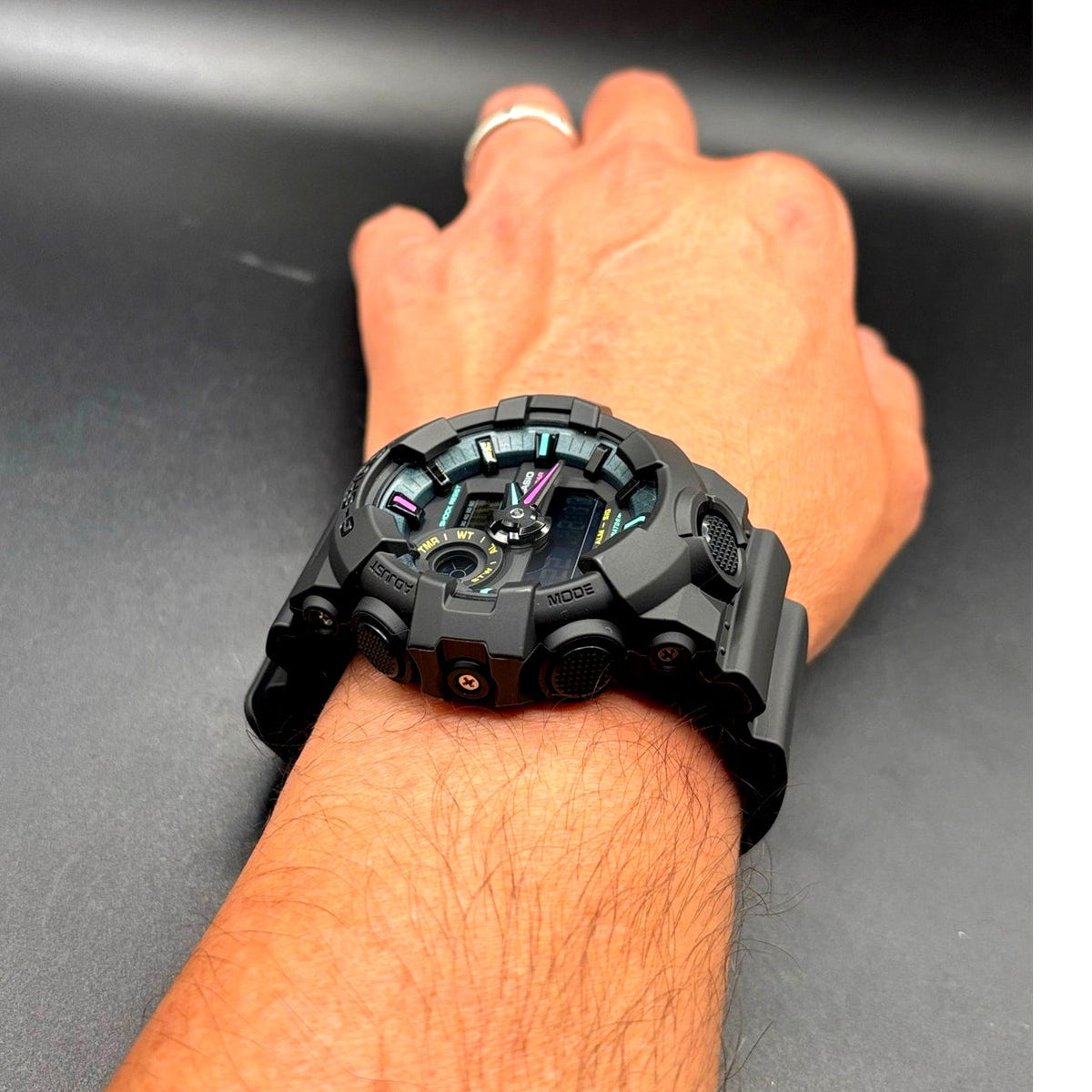 Casio G-Shock GA-700MF-1A Multi Fluorescent Black Analog Digital Men’s Watch NIB