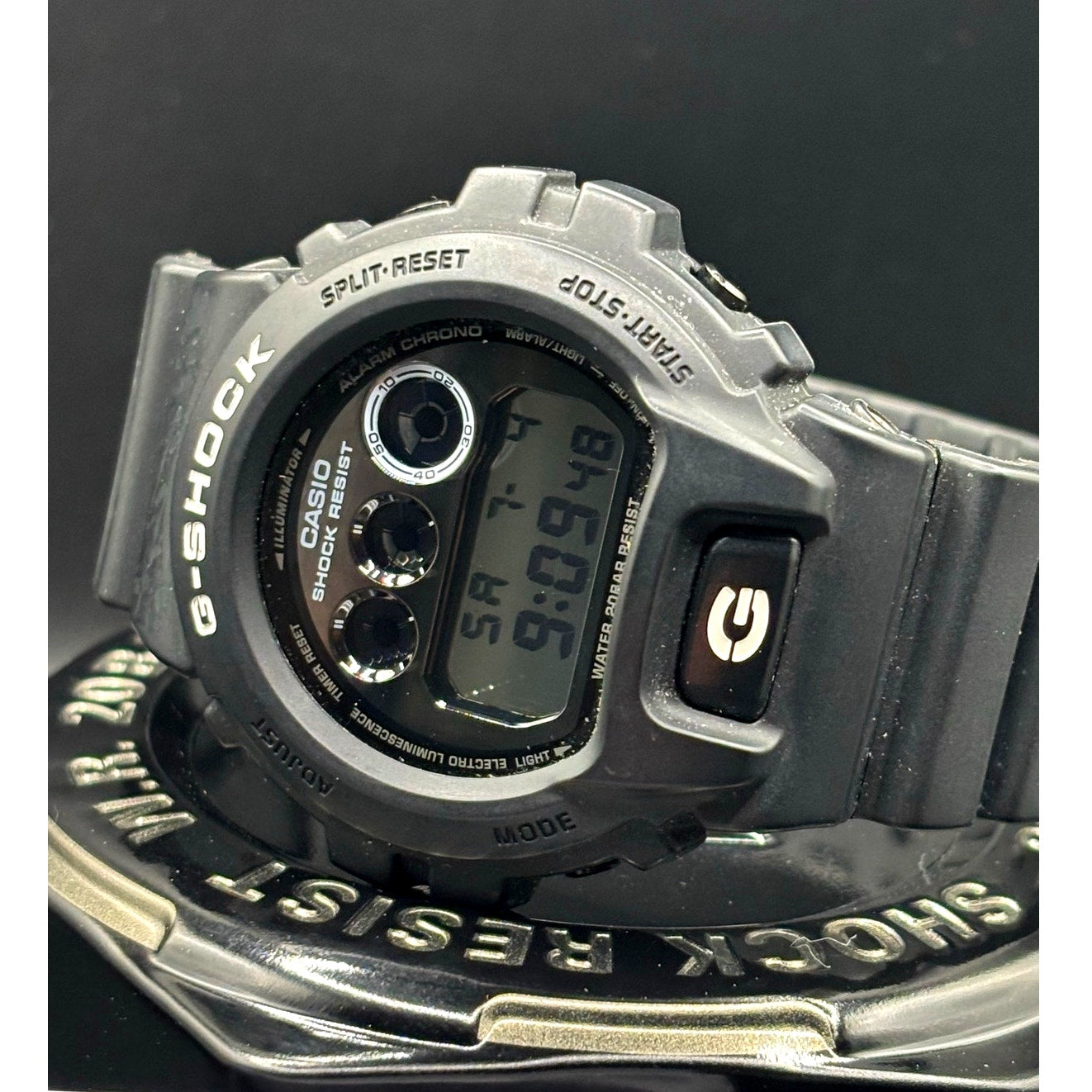 Casio G-Shock DW6900BW-1 Garish Black 200M Mens Watch Discontinued