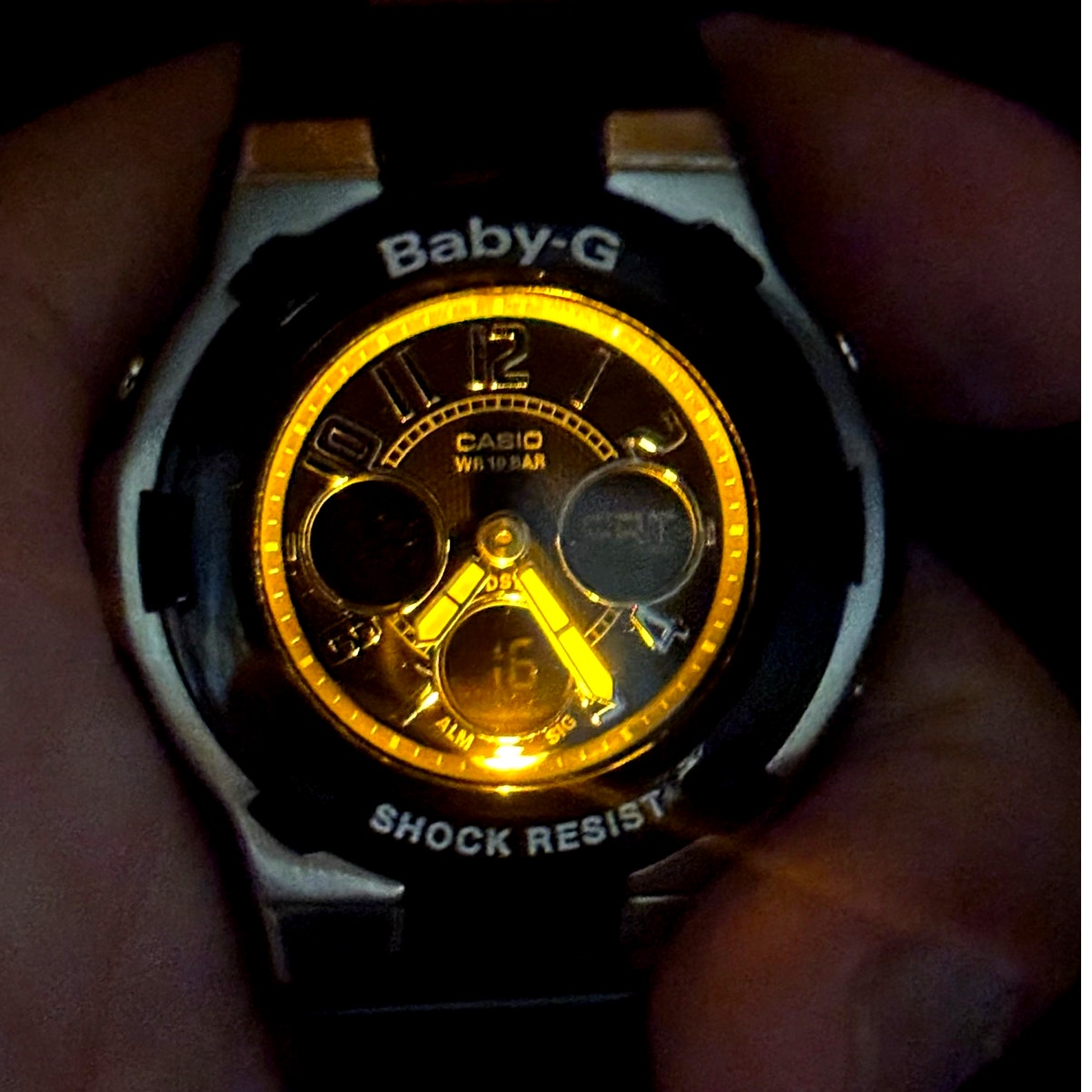 Casio Baby-G BGA110-1B2 Analog Digital Black Women’s Watch Discontinued