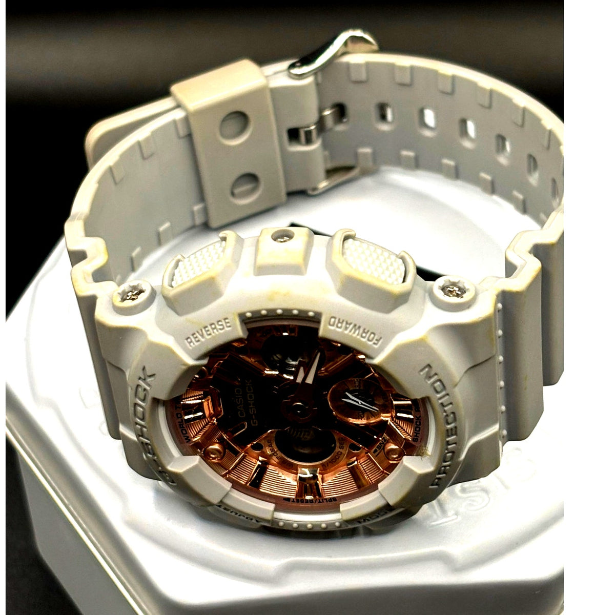 Casio G-Shock GMA-S120MF-8A Matte Gray Metallic Rose Gold Dial Women's Watch