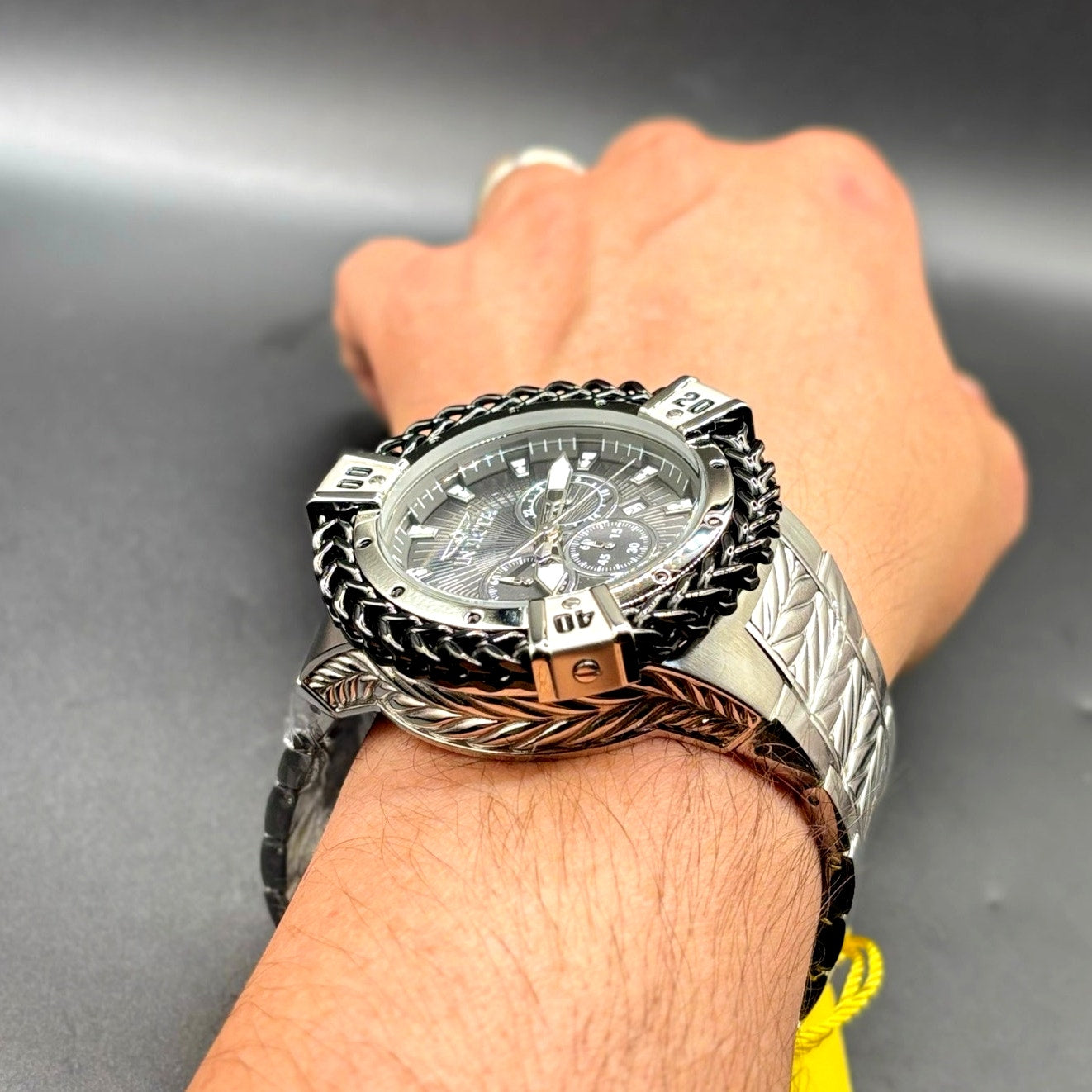 Invicta Bolt Herc 48160 Chronograph 54mm Black Stainless Steel Men’s Watch NIBWT