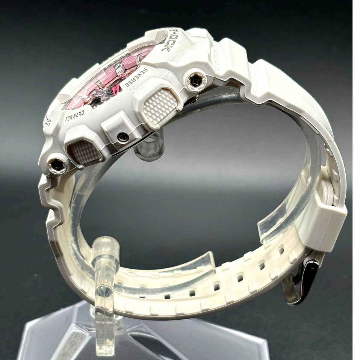 Casio G-Shock GMA-S110MP-4A White Pink Analog Digital Women's Watch