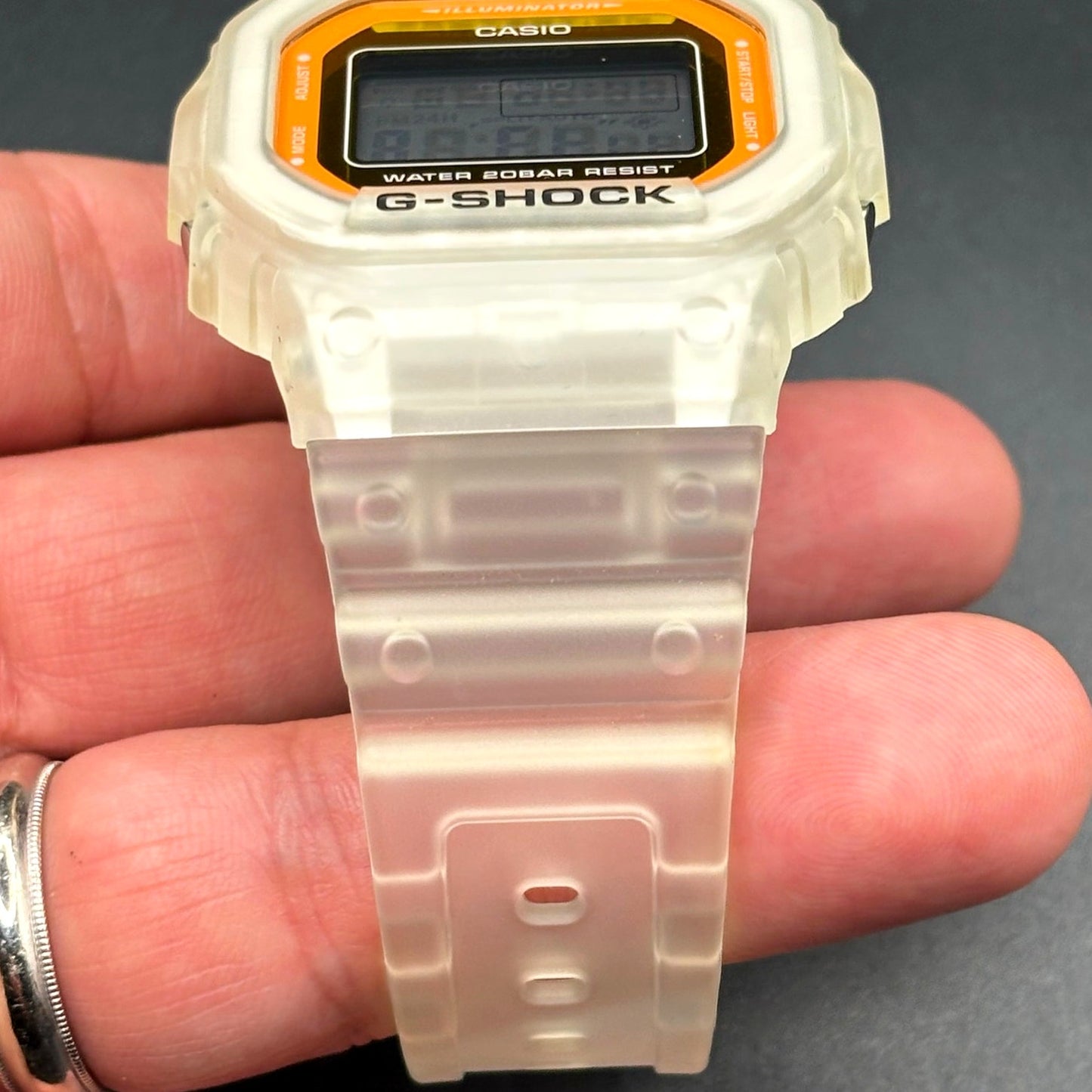 Casio G-Shock DW-5600LS-7 Color Skeleton Series Digital Translucent Watch NIB