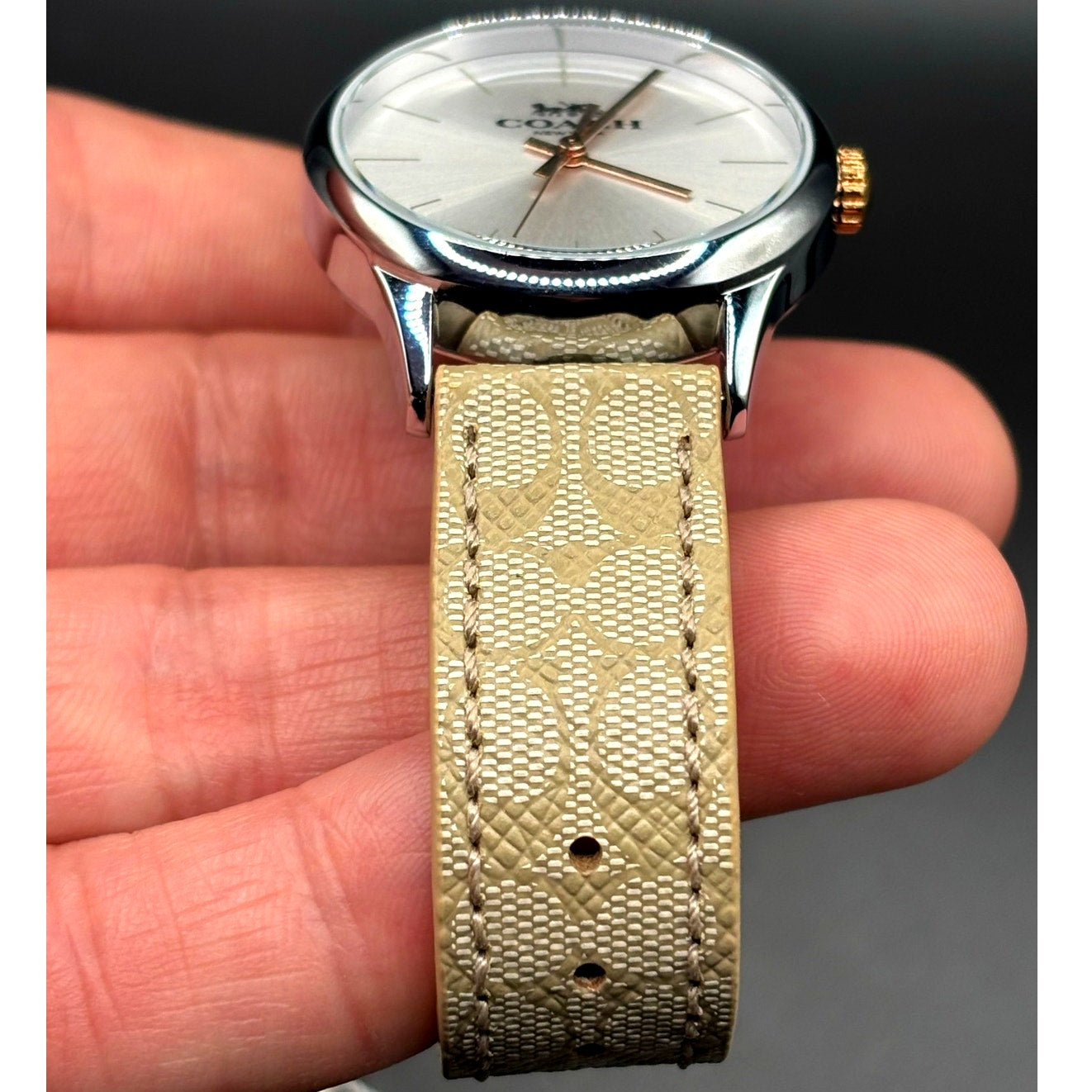 Coach Ruby 14503798 Women’s Watch Signature Jacquard Strap NIBWT Box