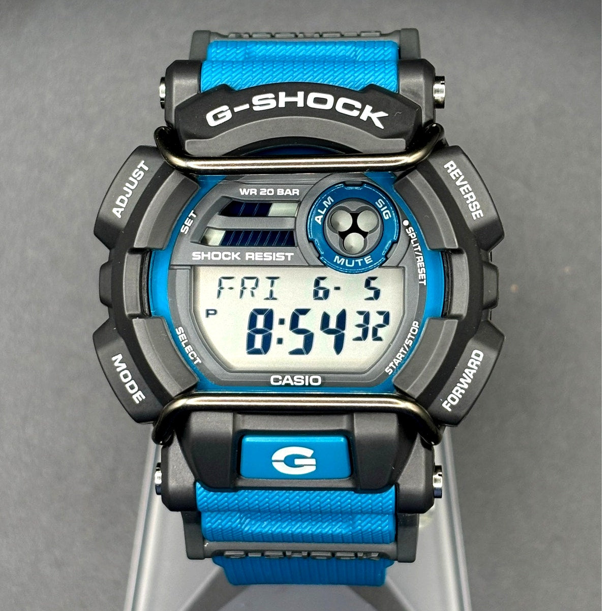 Casio G-Shock GD-400-2 Blue Gray Digital World Time Men's Watch Discontinued