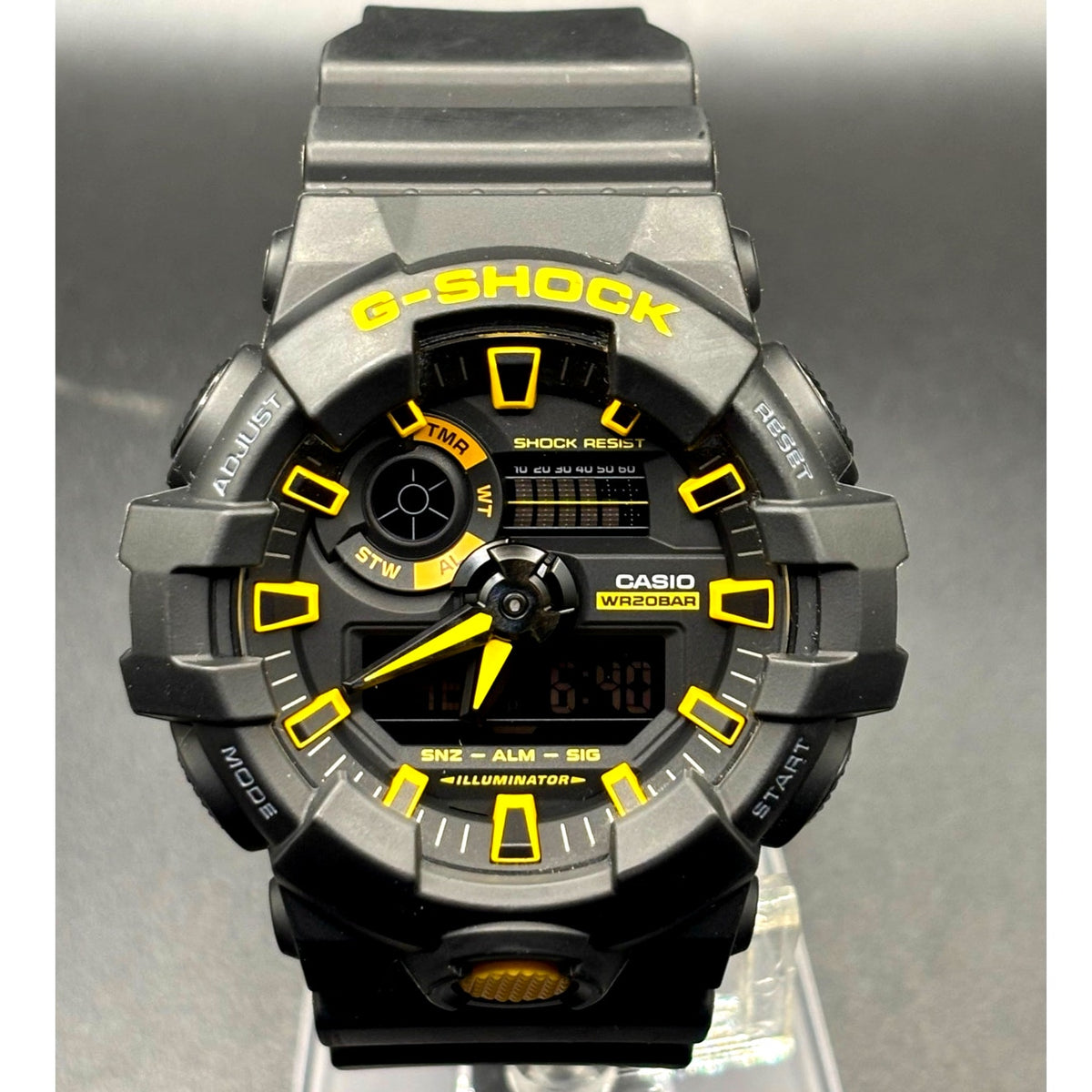 Casio G-Shock GA-700CY-1A Caution Yellow Black Analog Digital Men’s Watch
