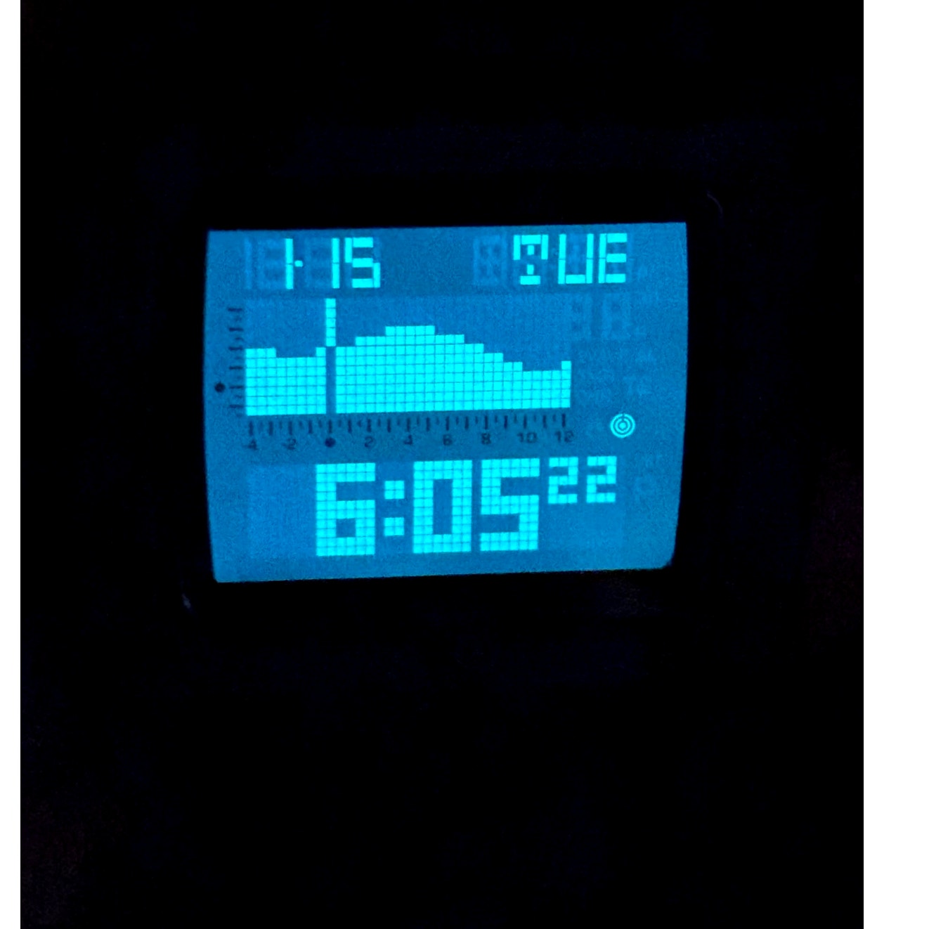 Nixon Lodown II Green Camo Digital Tide Watch Surf 100M