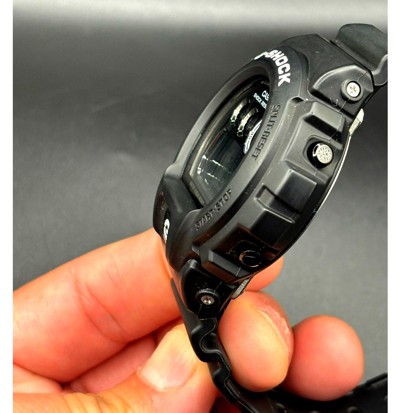 Casio G-Shock DW6900BW-1 Garish Black 200M Mens Watch Discontinued