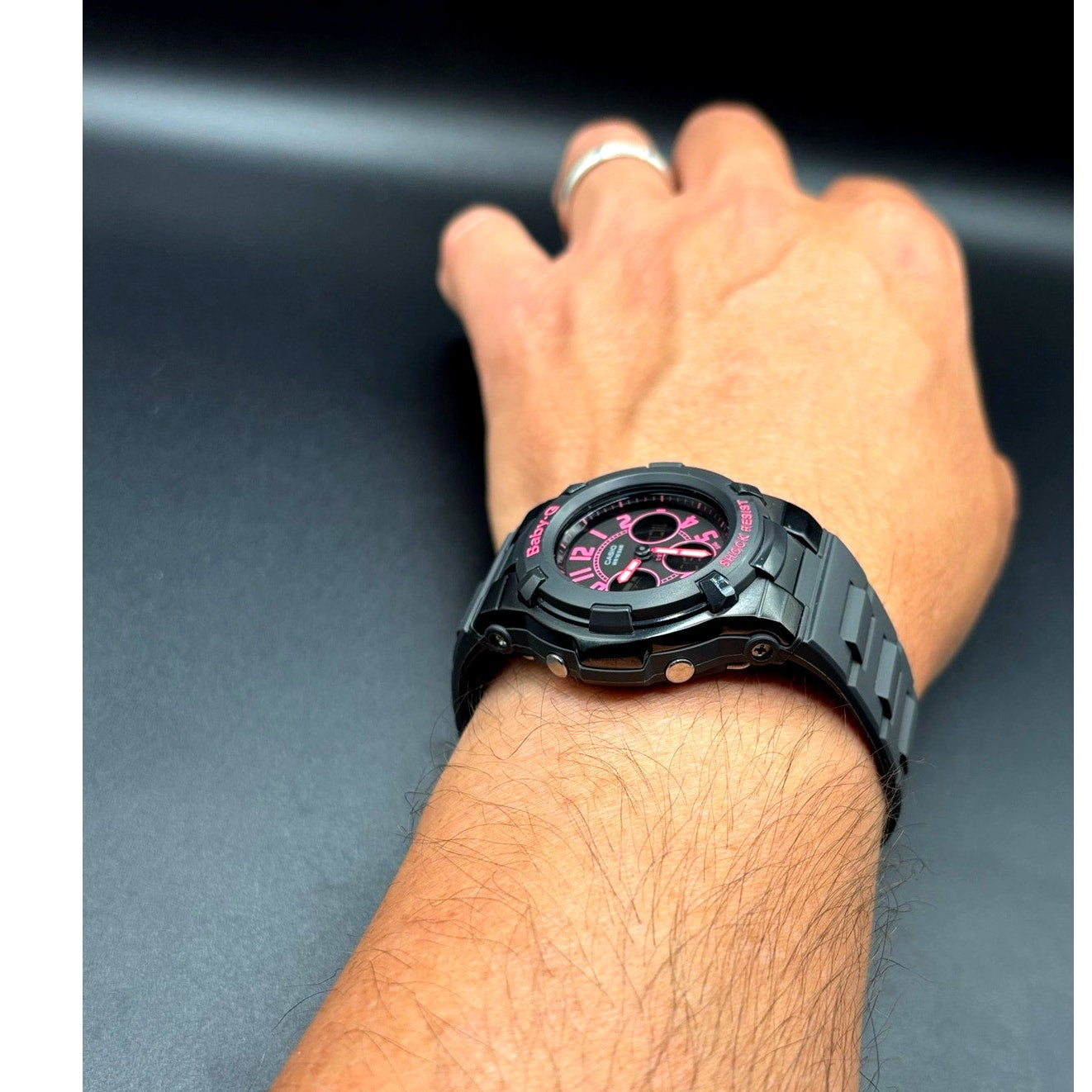 Casio Baby-G BGA-117-1B1 Black Pink Ana-Digi Women's Watch