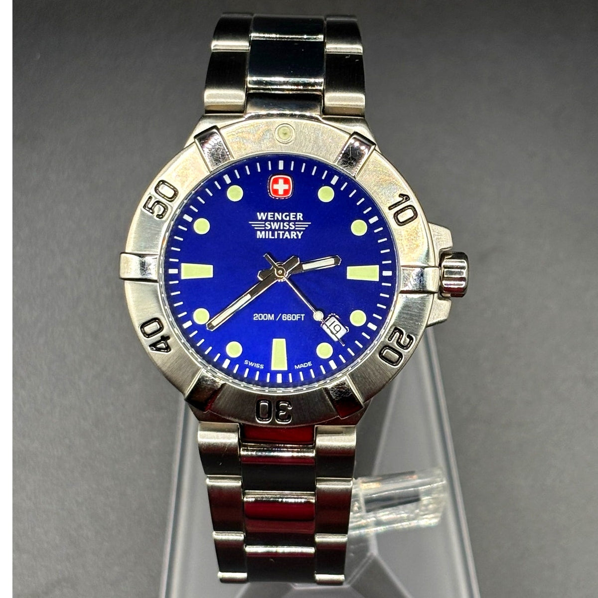Wenger Swiss Military 79178 SeaForce Blue Dial 41mm Swiss Dive 200M Discontinued