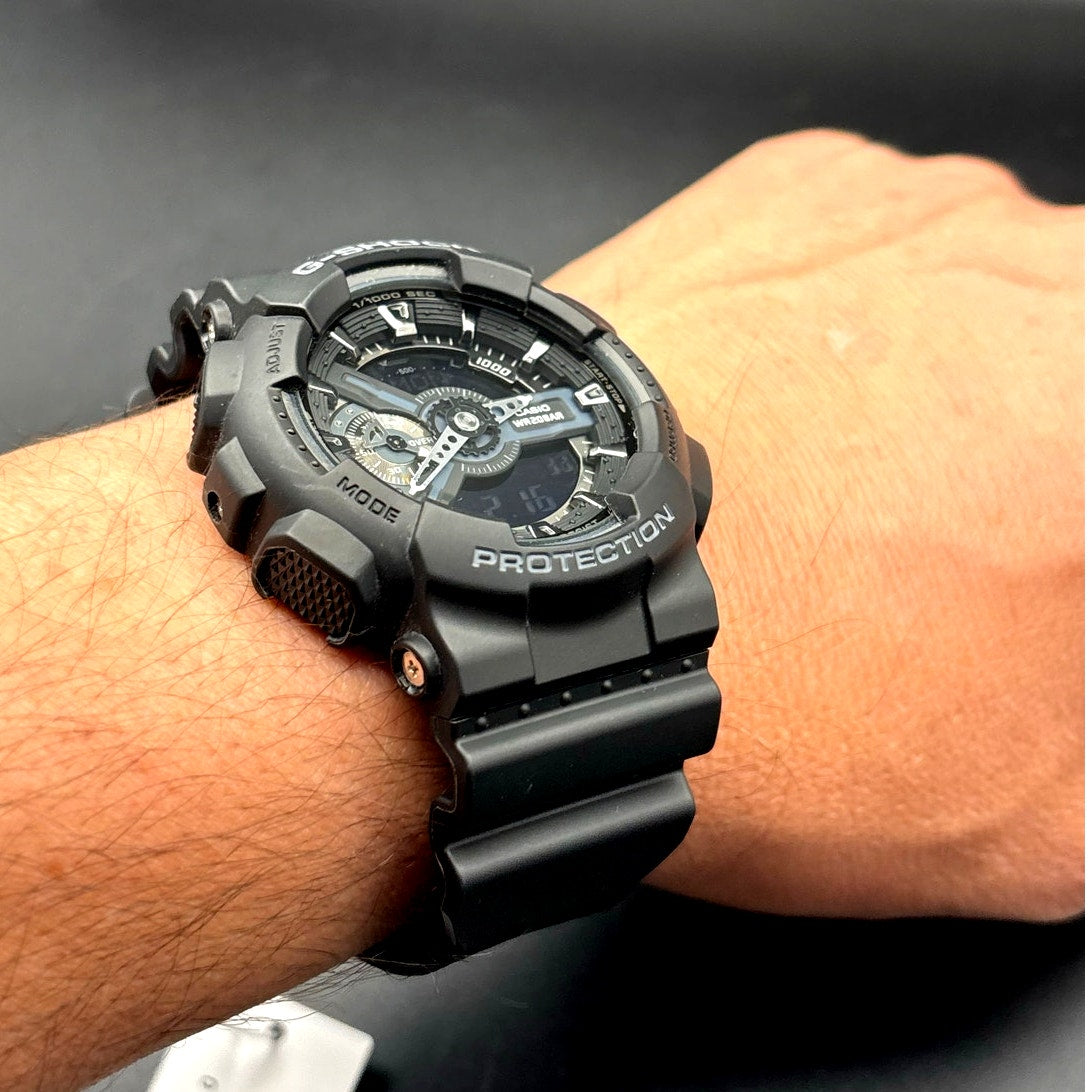 Casio G-Shock GA110-1B Men’s Black Analog-Digital 200M Watch NIBWT