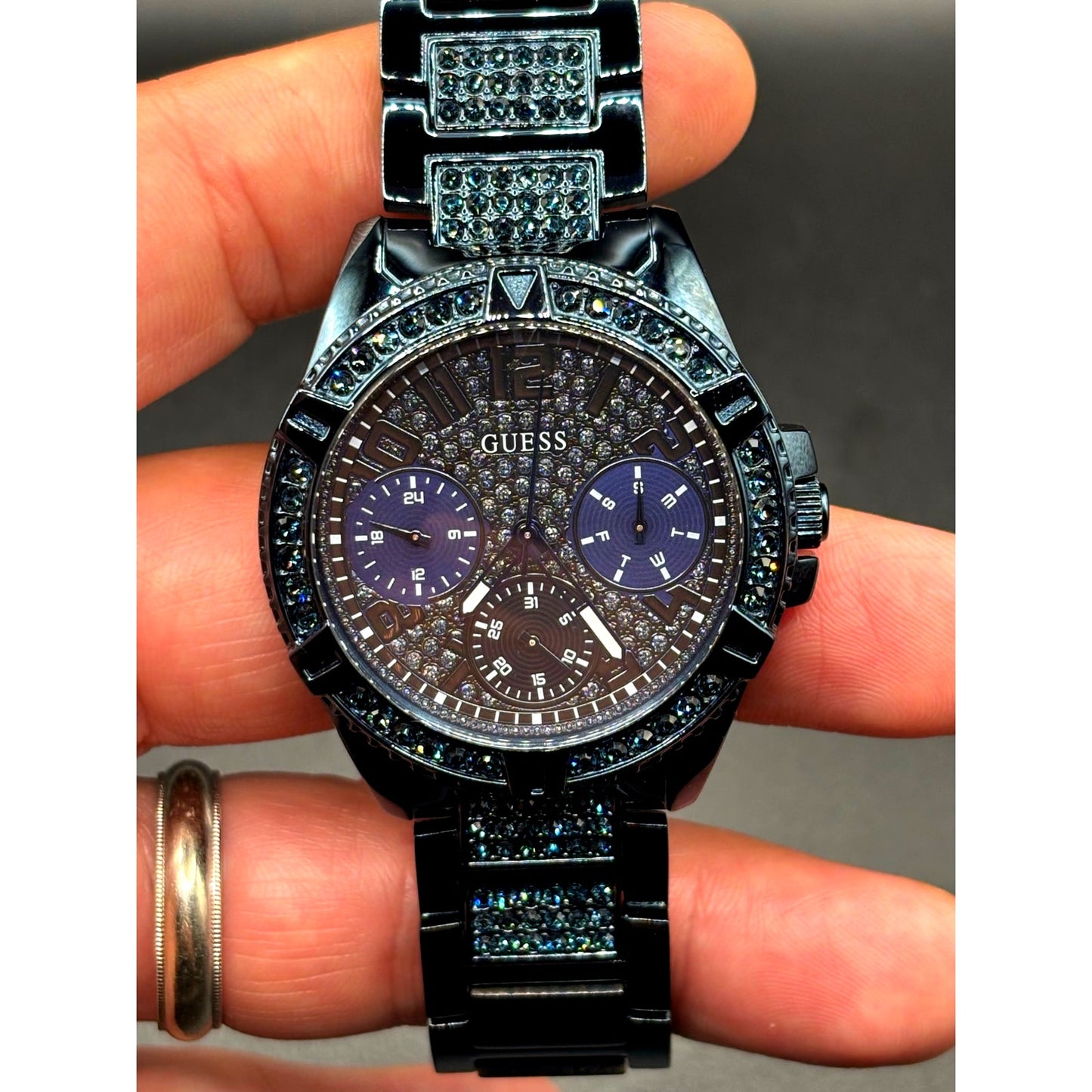 GUESS Lady Frontier GW0044L2 Blue Crystal Multifunction Women's Watch